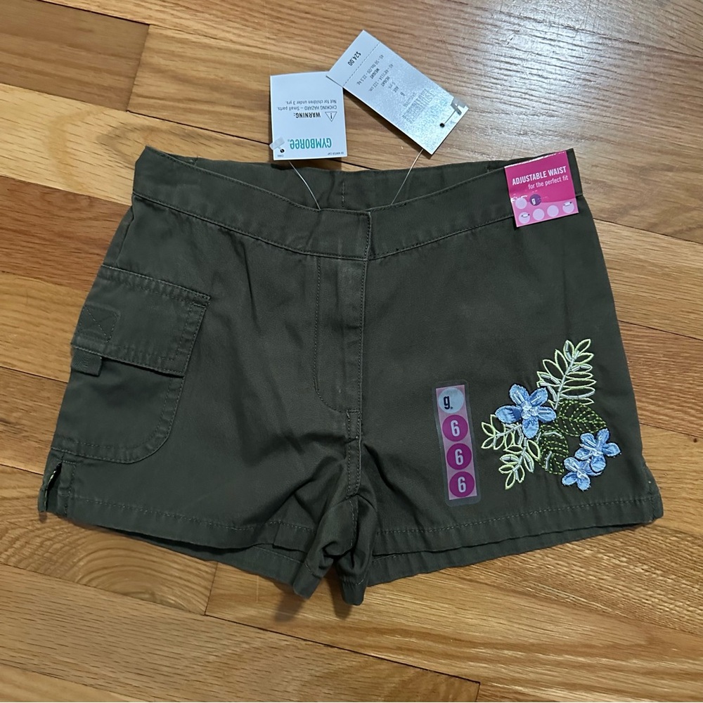 Girls size 6 NWT New Gymboree 2004 Tropical Utility Shorts Costa Rica